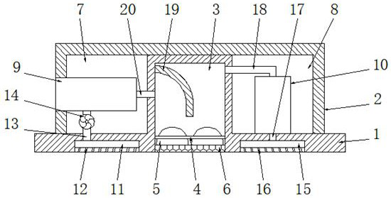 Cooling and warm blowing integrated bath heater based on air drainage