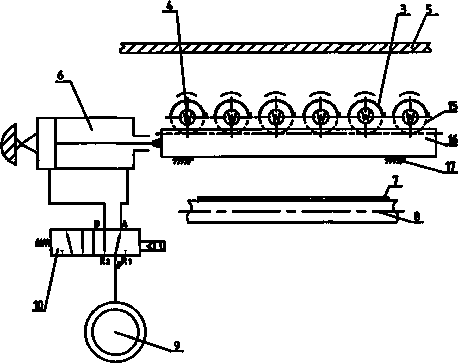 Method and device for drying printed corrugated board