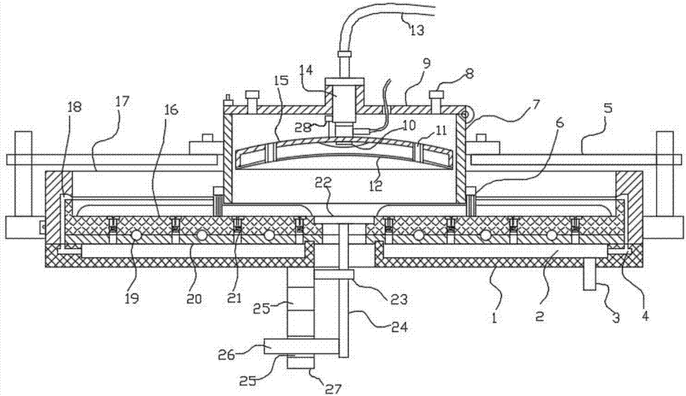 Air inflation type deodorization double-layer heating type cold and hot optional tea rolling equipment