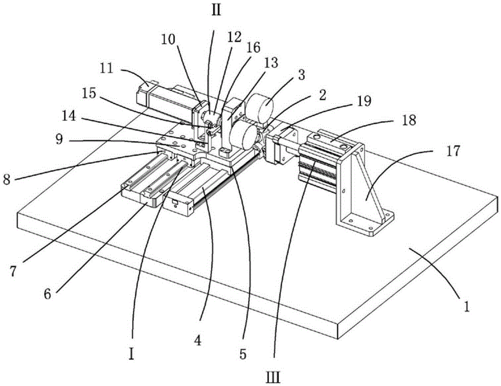 A pressure gauge seat moving mechanism