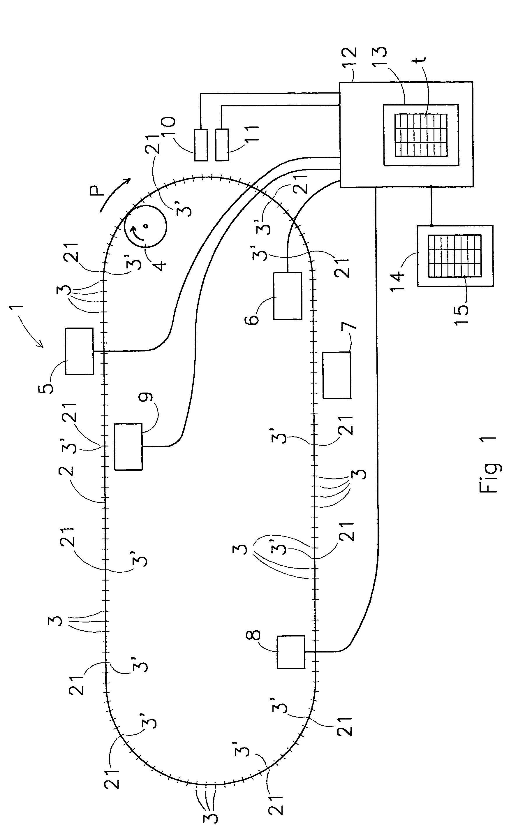 Device and method for processing slaughter animals and/or parts thereof provided with a transportation system