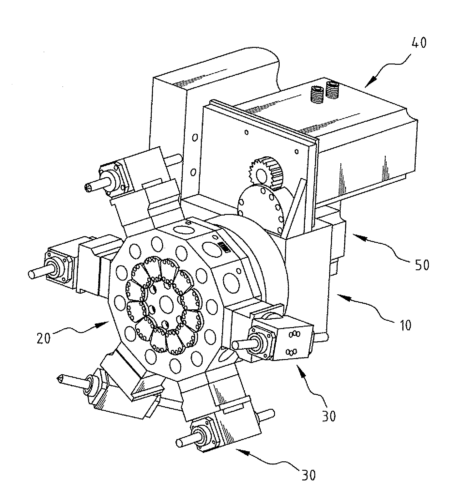 Rotational power servo toolpost