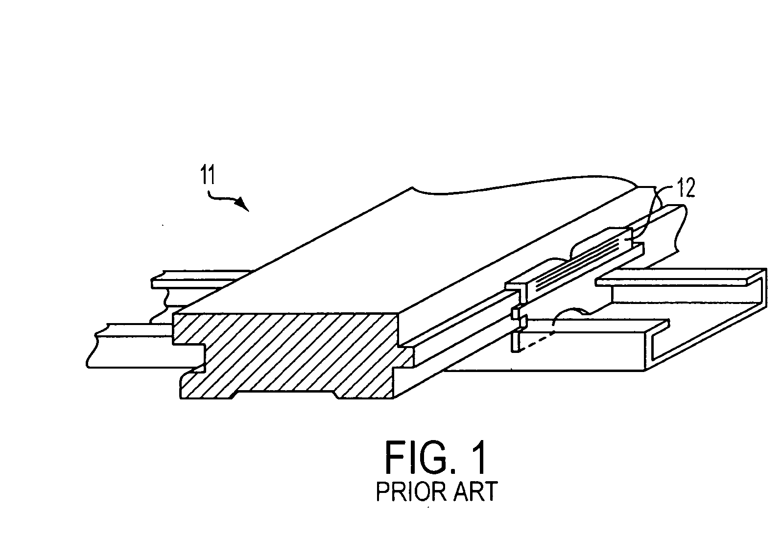 Flooring system having large floor pattern