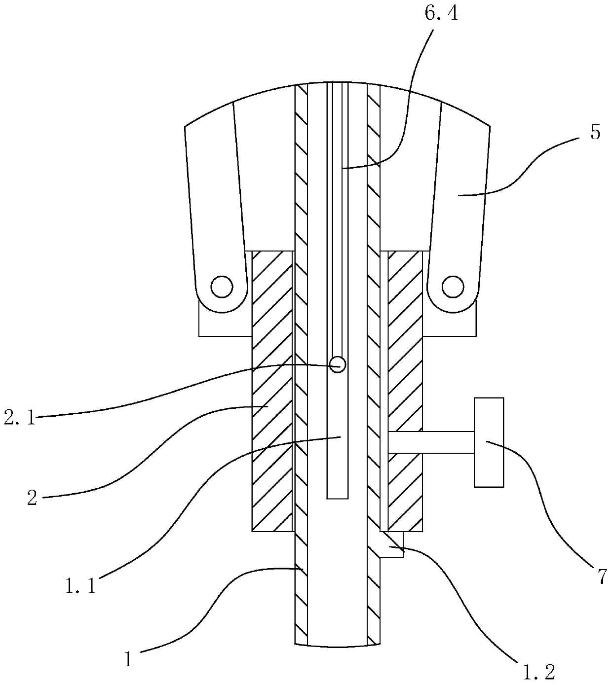 Auxiliary Mechanism for Electric Pole Construction Used to Expand the Spacing of Overhead Conductors