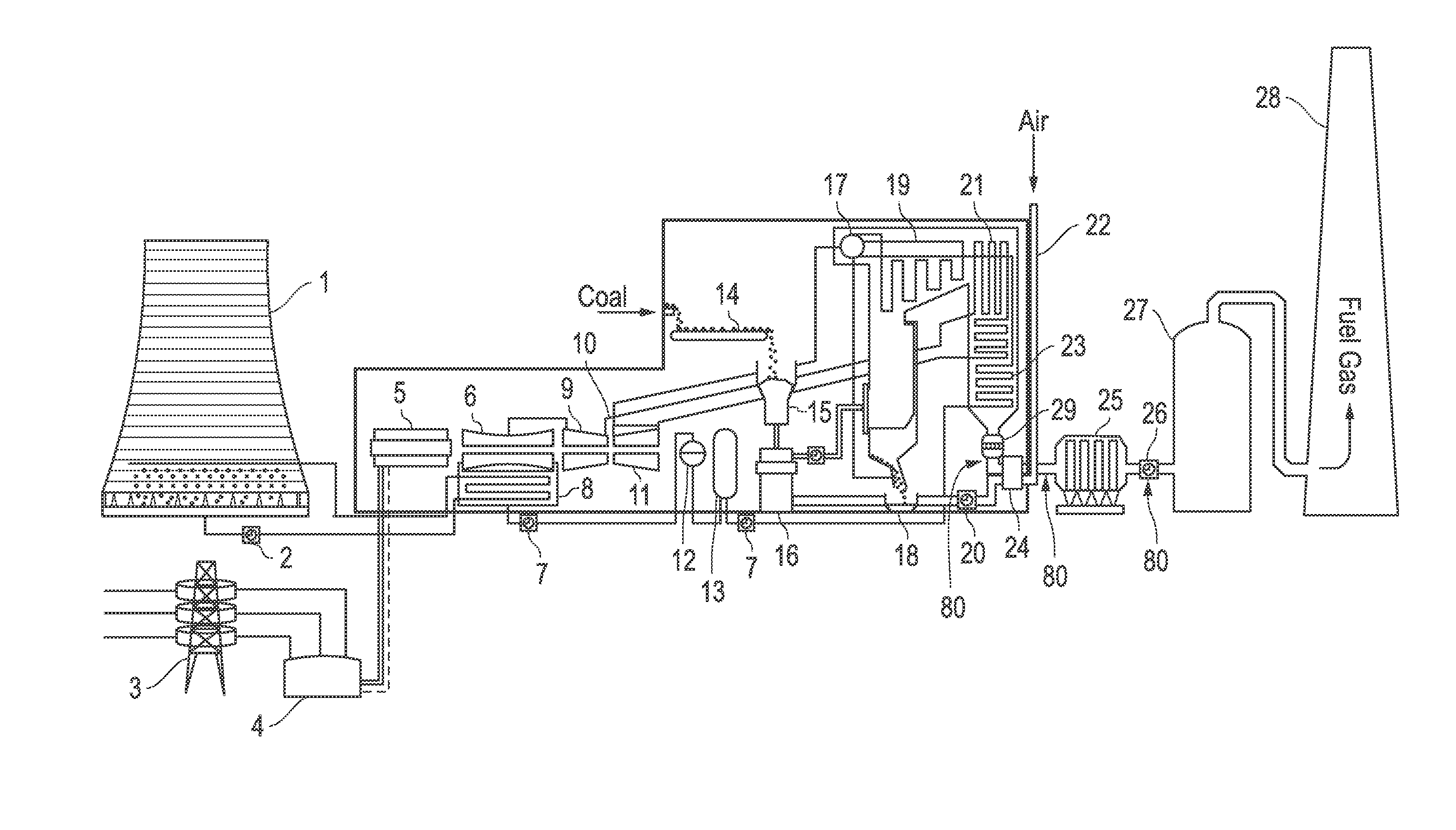 Method and system for removal of mercury from a flue gas