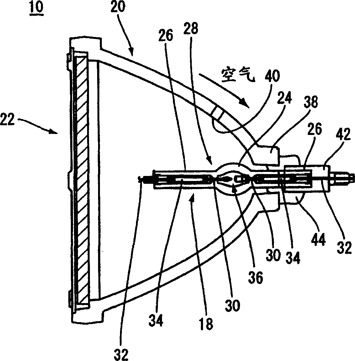 Ultra-high pressure discharge lamp unit and light source apparatus