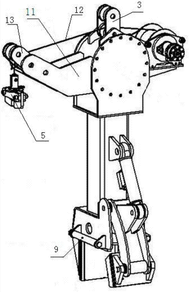 Deflection clamping device used for installation of arch frame in tunnel construction