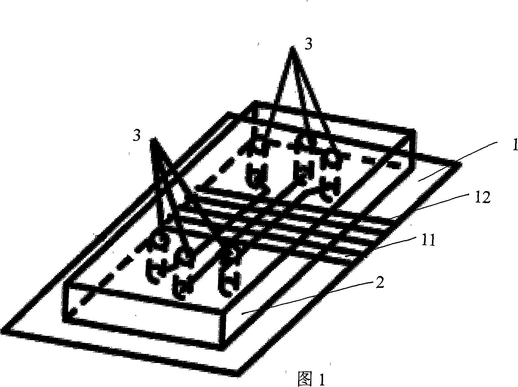 Device for adhering various cells on same substrate orderly and adhering method