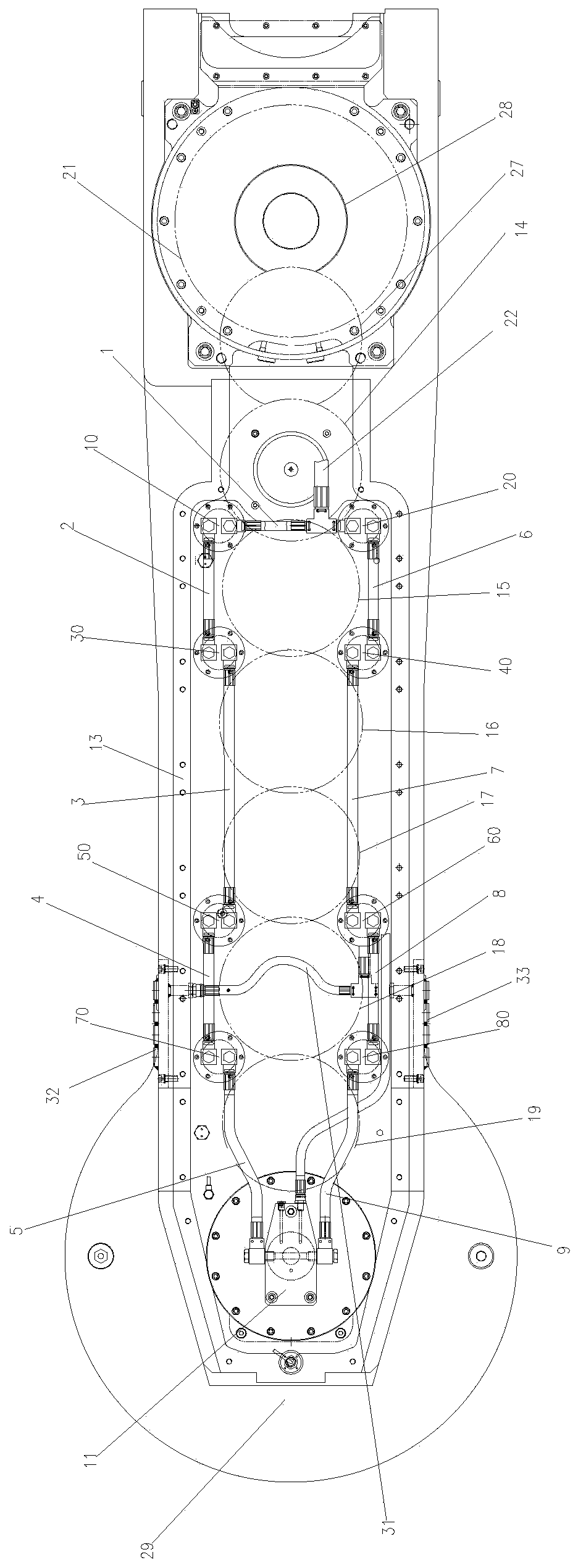 Coal cutter rocker arm cooler and method