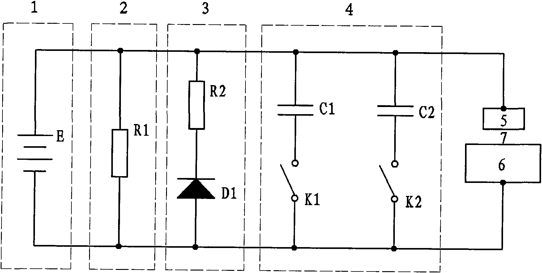 Discharge circuit of electrosparking power supply