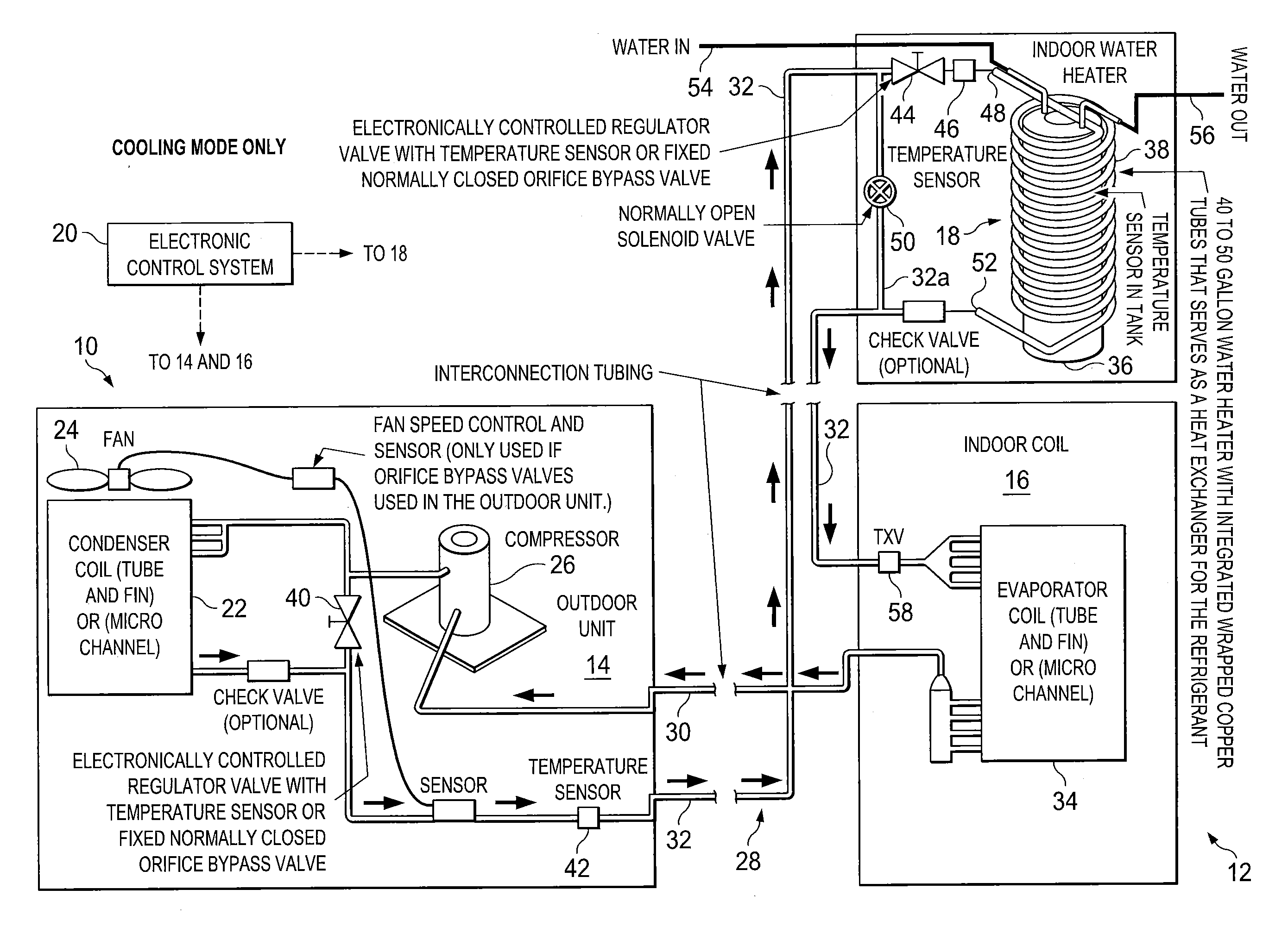 Apparatus and methods for pre-heating water with air conditioning unit or heat pump