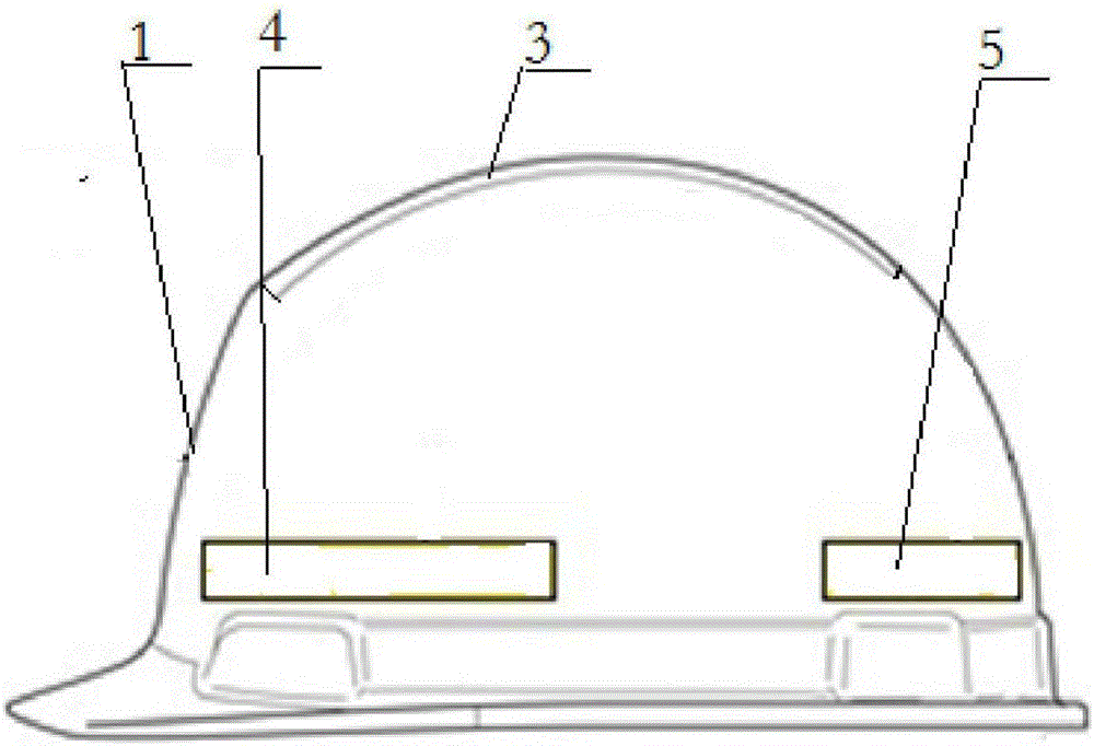 Safety helmet with reflecting strip plates