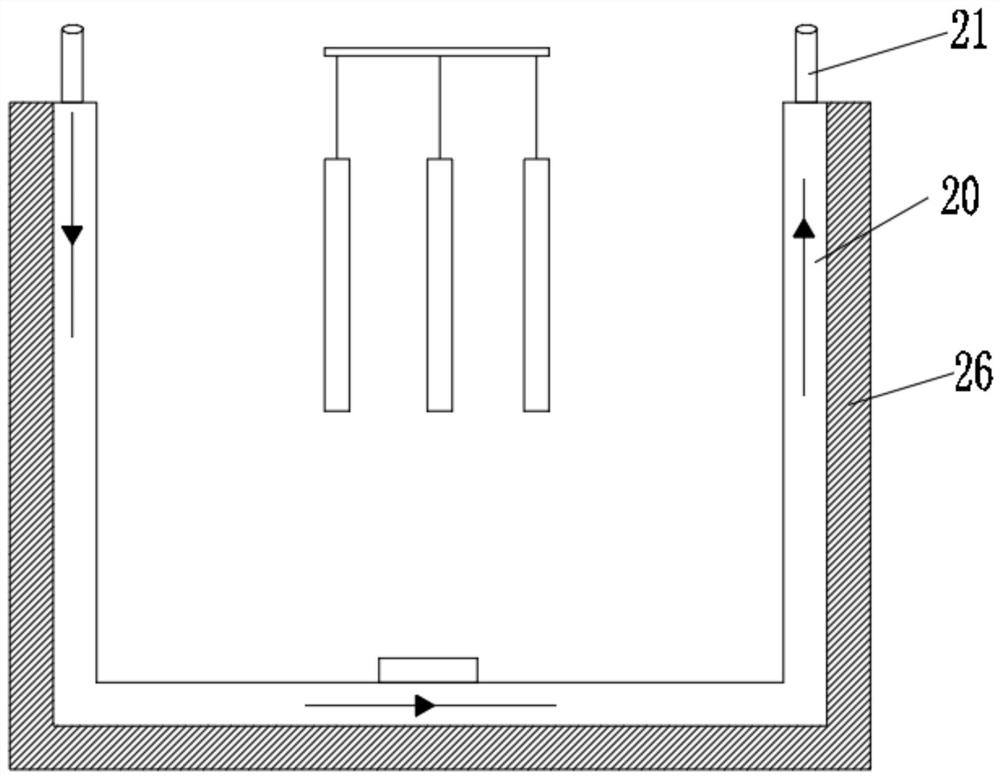 Corrosion device for improving corrosion performance of corrosive aluminum foil