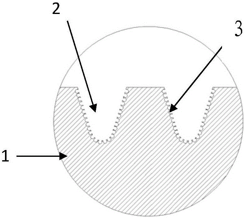 Insulator possessing hole microgroove texturing surface and manufacturing method thereof