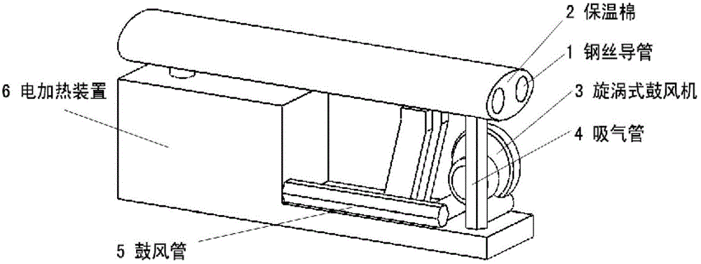 Online drying device and online drying method for bead wire