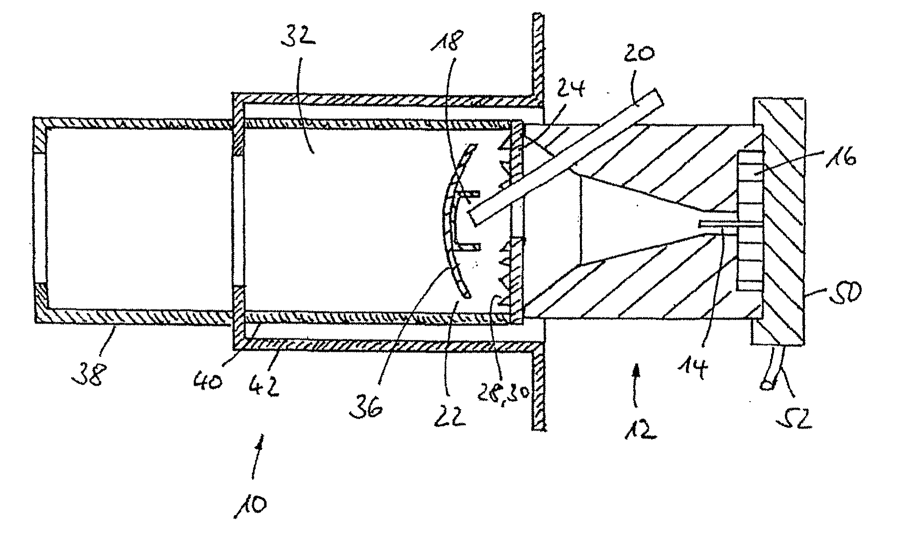 Burner for a heater device with improved fuel supply