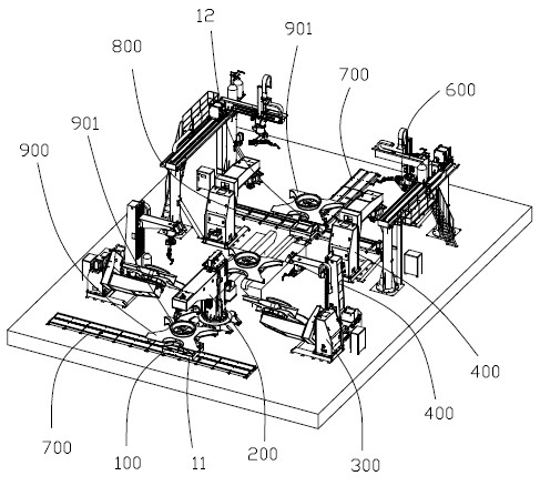 X frame automatic welding system