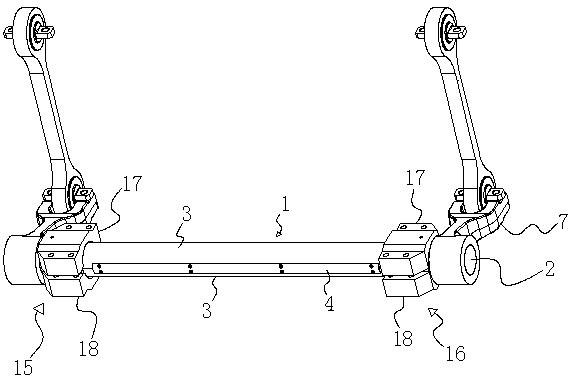 An anti-roll torsion bar shaft protection sleeve, an anti-roll torsion bar system and disassembly method