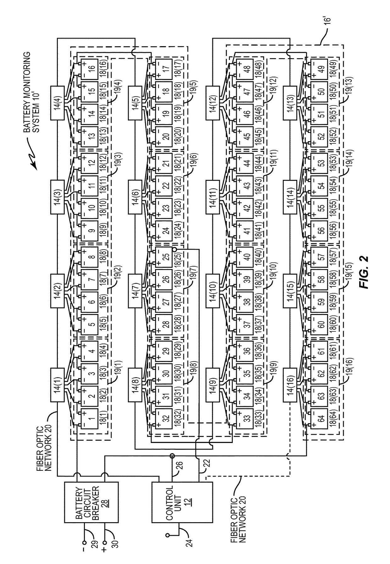 Non-sequential monitoring of battery cells in battery monitoring systems, and related components, systems, and methods