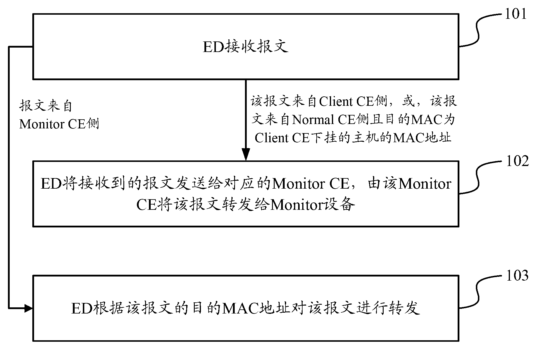 Method and device for monitoring CE (Client Equipment)