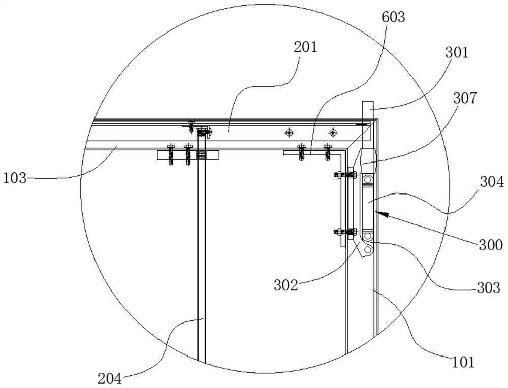 Indoor assembly type partition wall assembly