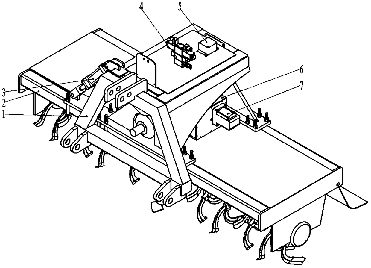 Rotary cultivator with automatic leveling function and leveling method thereof