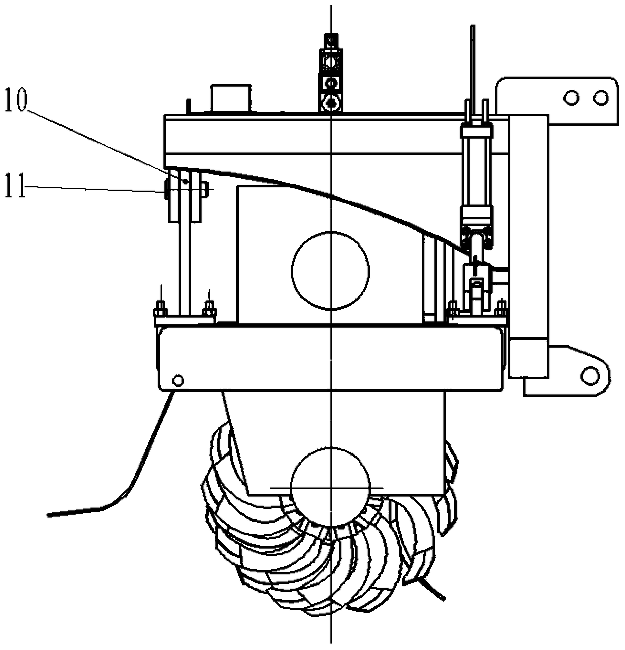 Rotary cultivator with automatic leveling function and leveling method thereof