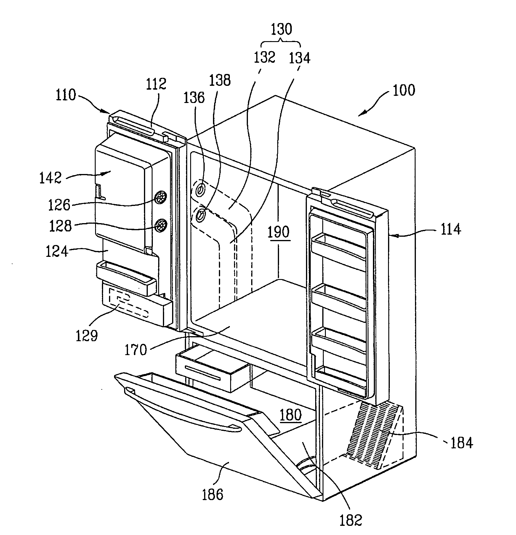 Refrigerator door