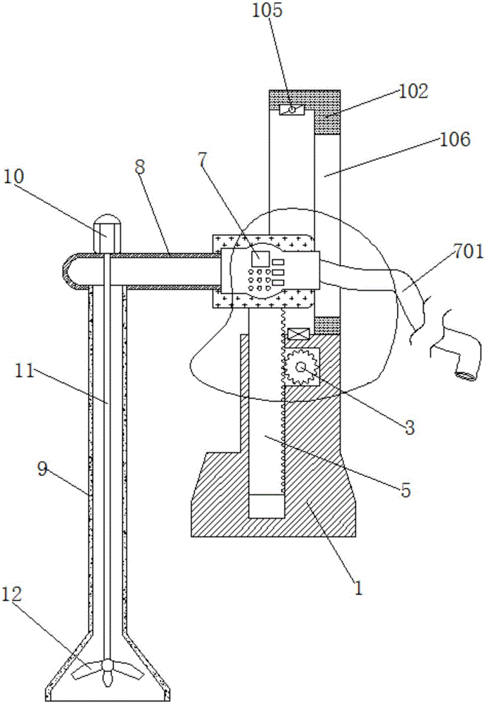 Desilting device for pond