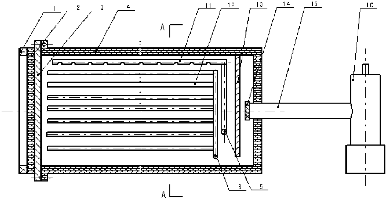 Vacuum sintering furnace for manufacturing vacuum glass