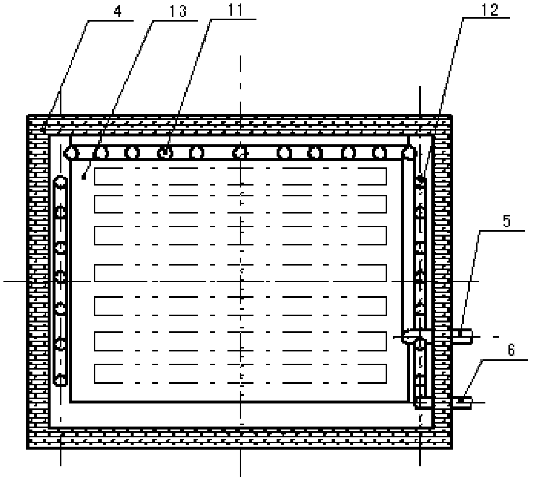 Vacuum sintering furnace for manufacturing vacuum glass