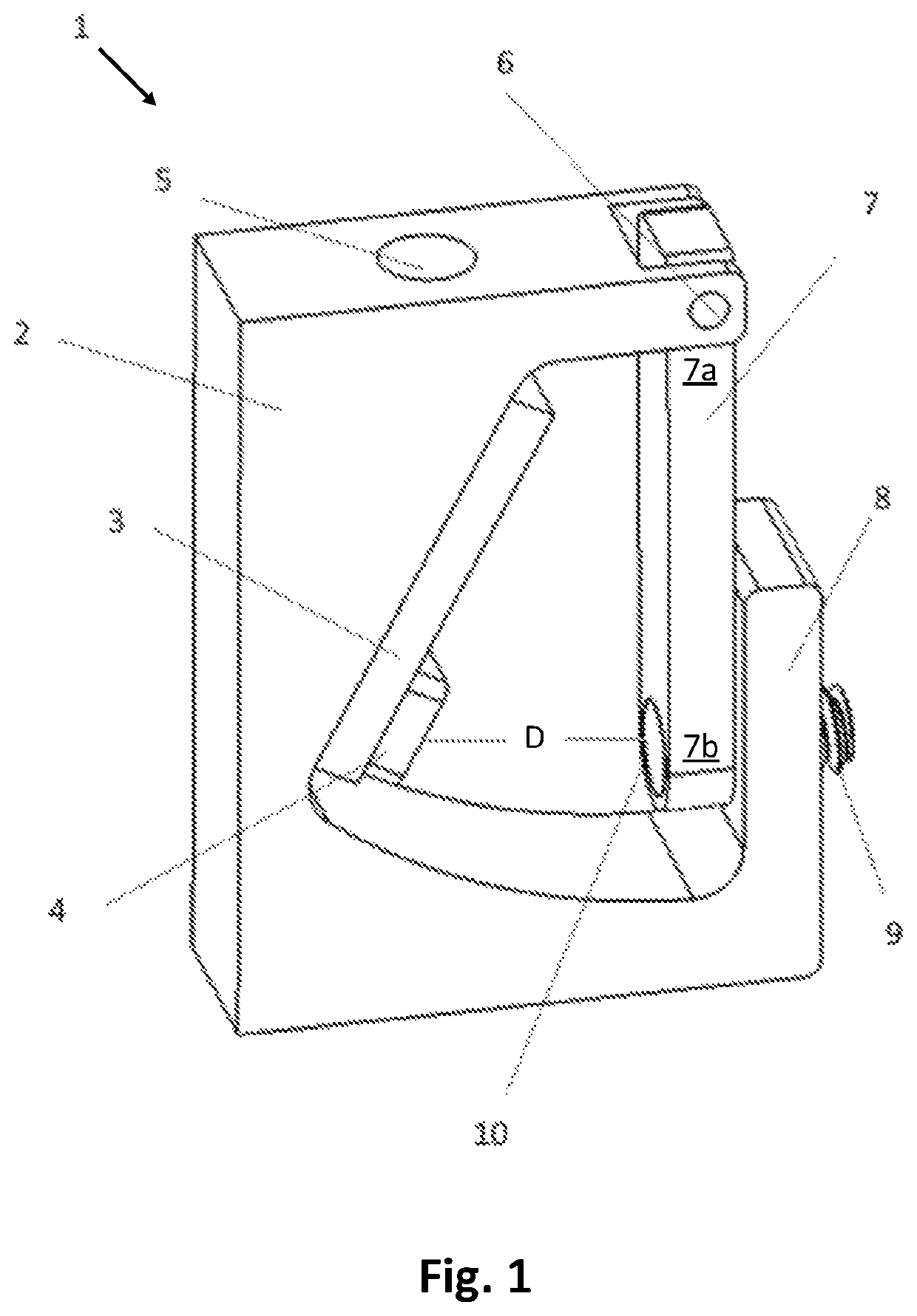 Single axis accelerometer with inertial threshold