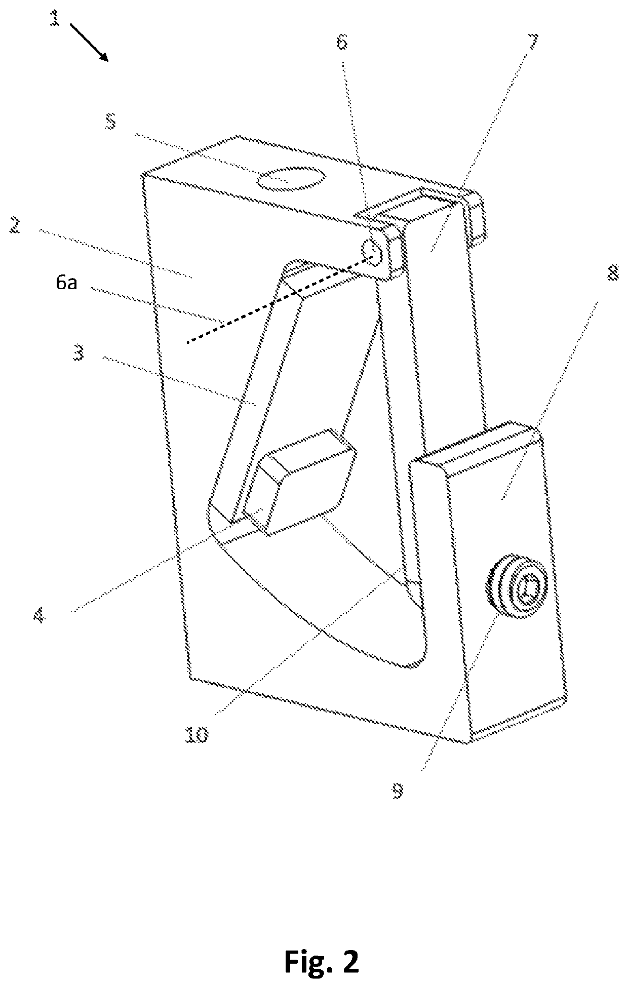 Single axis accelerometer with inertial threshold