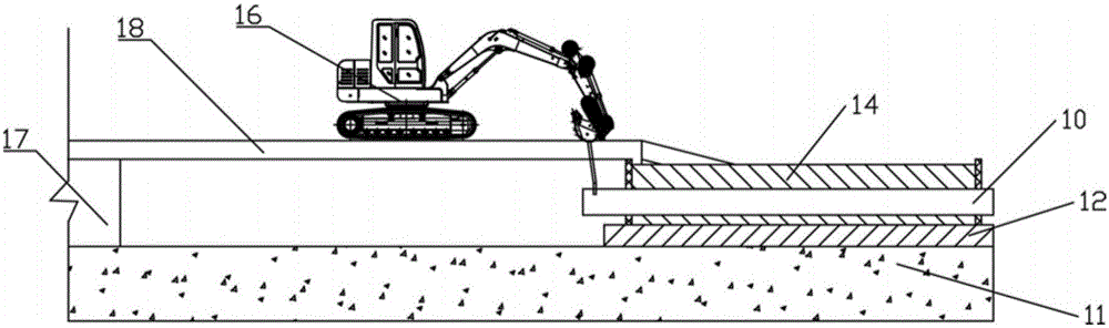 Water pipe one-time casting forming template and forming method