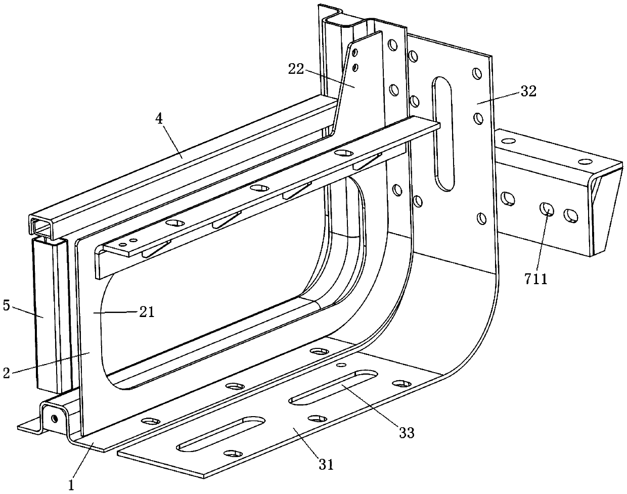 Power battery pack support and power battery pack group