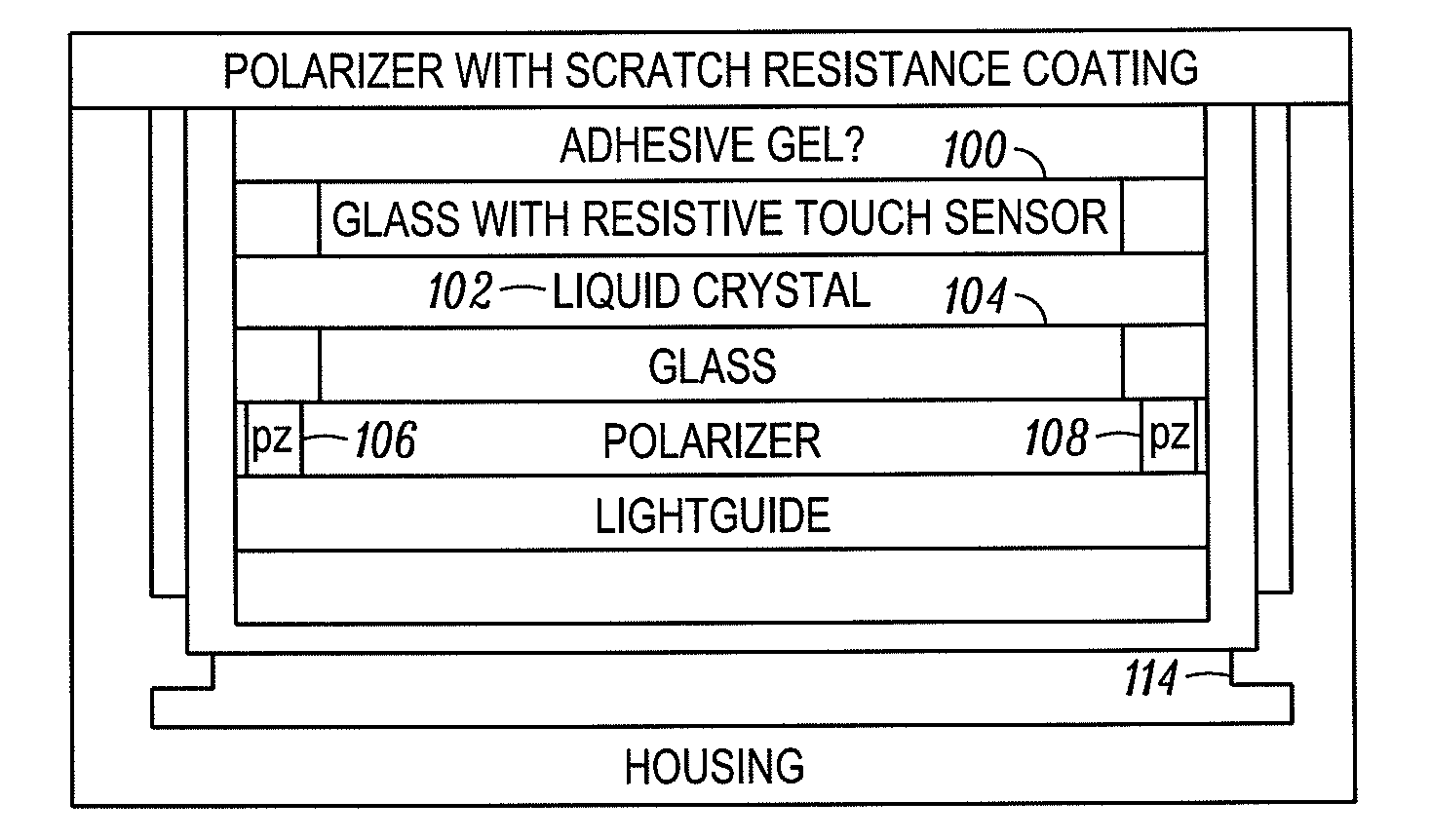 Display module with piezoelectric haptics