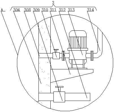 Flue dust desulfurizing device for thermal power generation plant