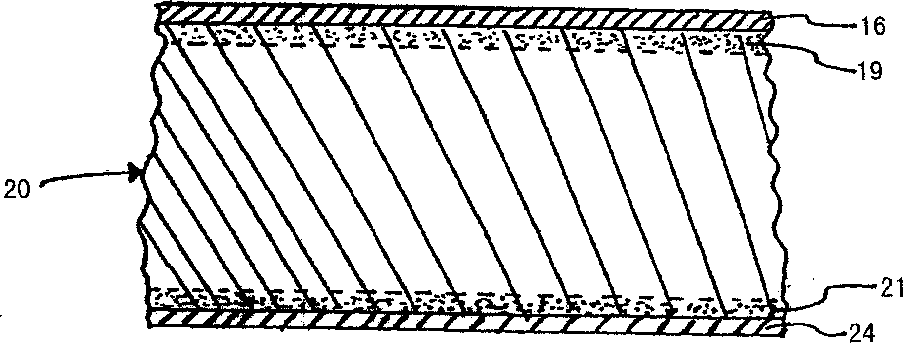 Gypsum board having polyvinyl alcohol binder in interface layer and method for making the same