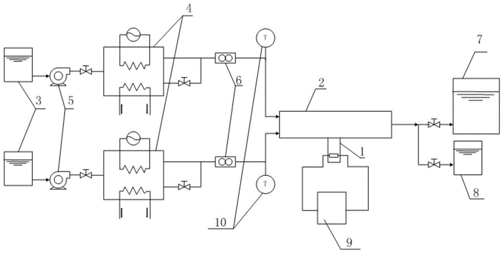 Microminiature mixing device for strengthening fluid mixing by micronization boiling of steam bubbles