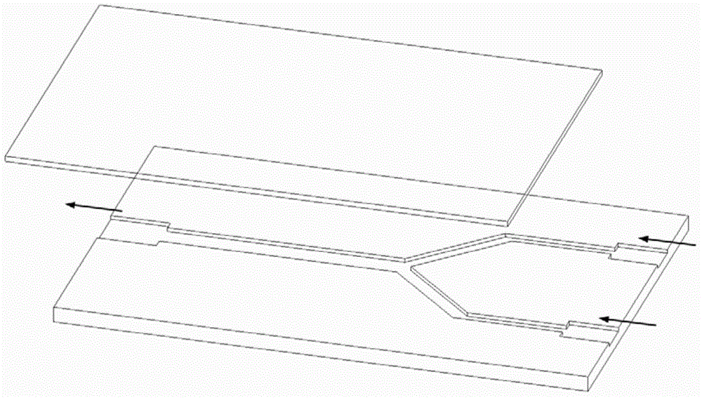 Microminiature mixing device for strengthening fluid mixing by micronization boiling of steam bubbles