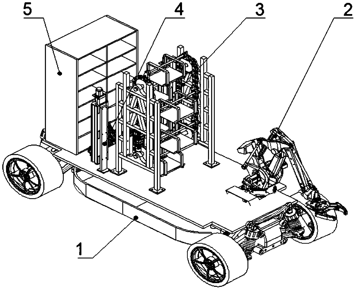 Mobile carrying robot for logistics storage