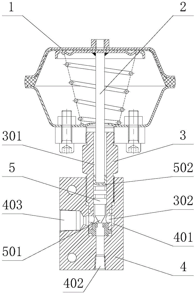 Pneumatic globe valve