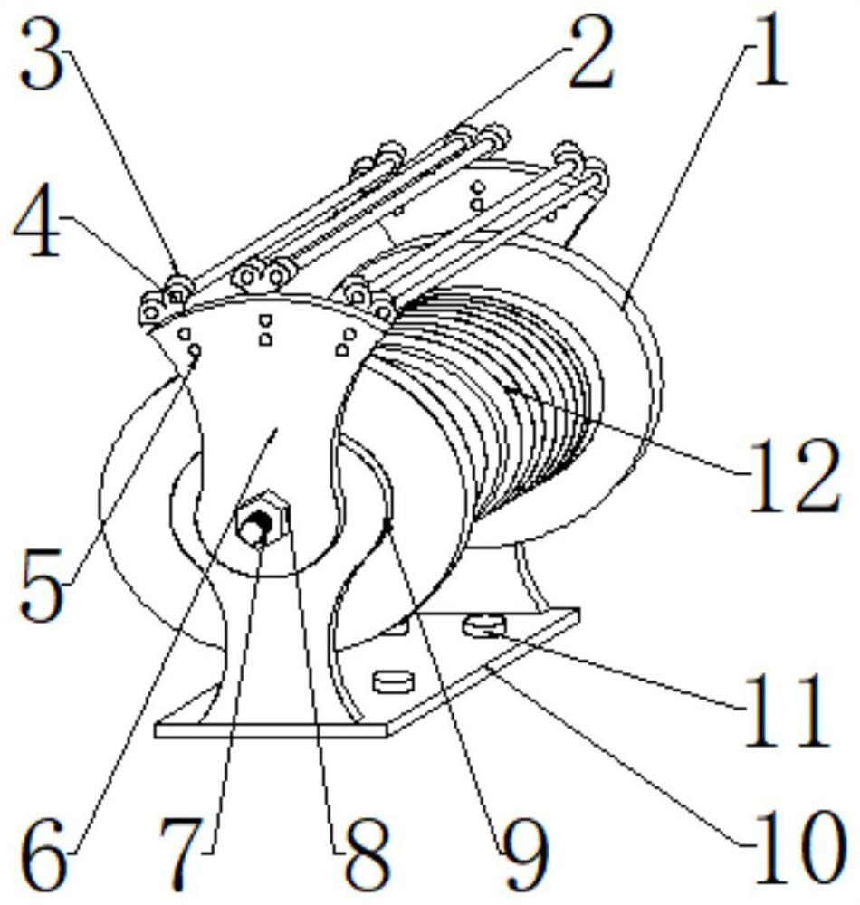 Winding device for chemical fiber nylon production