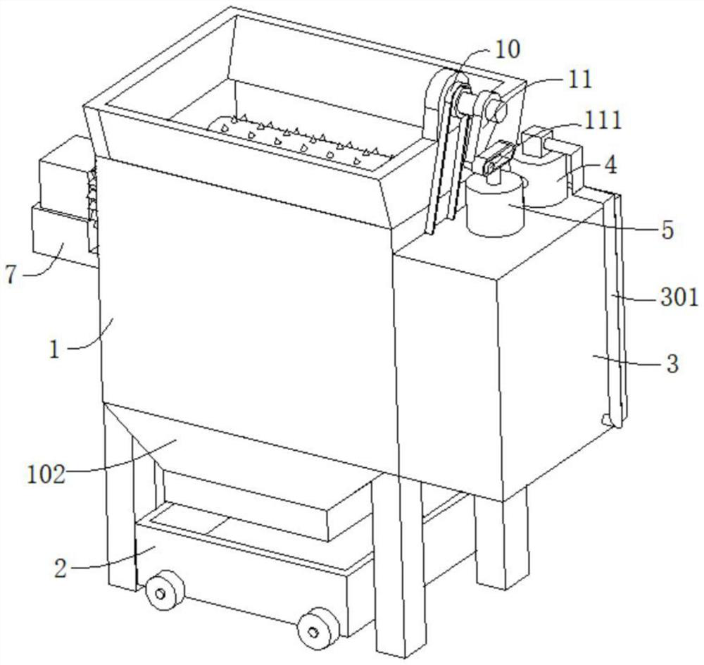 Construction waste crushing device for constructional engineering and using method thereof