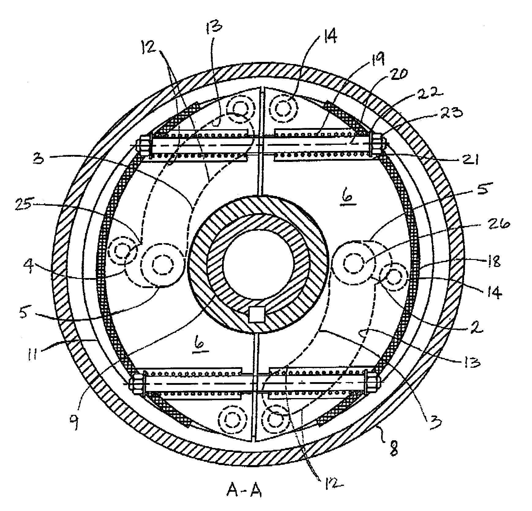 Cam-actuated centrifugal brake for preventing backspin