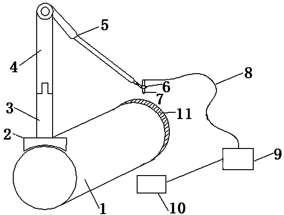 Pipeline welding seam interlayer temperature control device