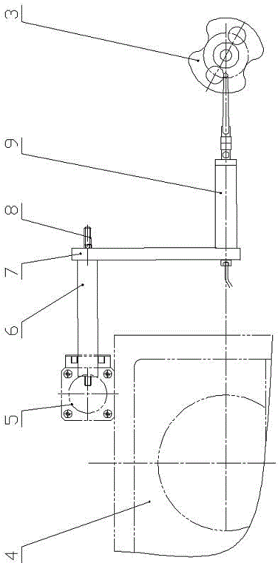 Automatic online phase measuring device for crankshaft connecting rod neck