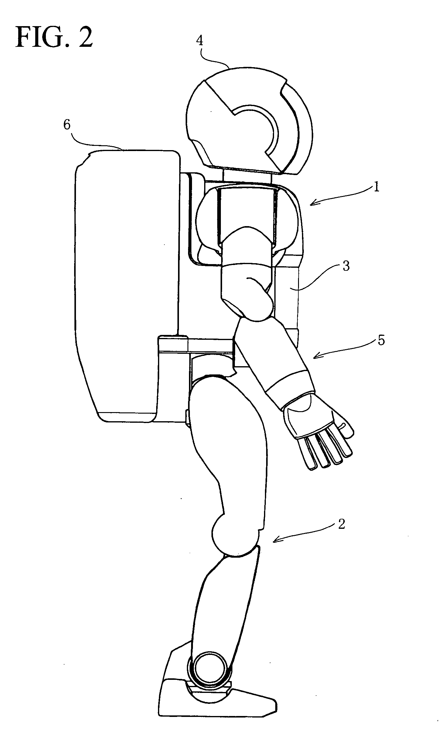 Attitude control device of mobile robot