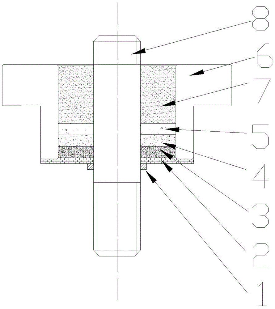 Sealing structure used for moderate and high temperature battery, moderate and high temperature battery, and assembling method of sealing structure