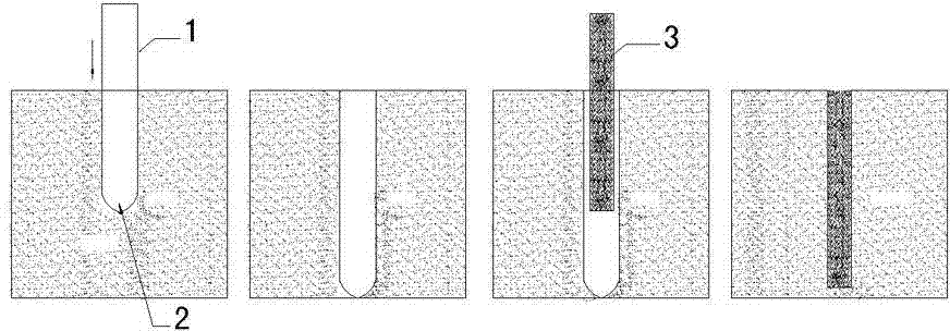 Formation method of straw solidifying and blow-filling sludge pile